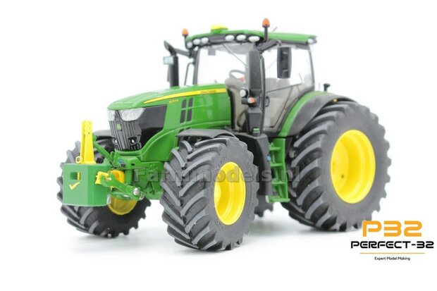 COMBI SET: 2x &Oslash; 51 mm + 2x &Oslash; 68 mm: JD 6250 Wiking Bandenset GEEL incl. 2x eindvertraging vooras 1:32  PERFECT-32  P28 + P29