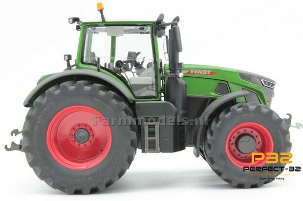 COMBI SET: 2x &Oslash; 51 mm + 2x &Oslash; 68 mm: Fendt 942 Wiking Bandenset BLANK incl. 2x afdekplaat achteras 1:32  PERFECT-32 P28 + P29