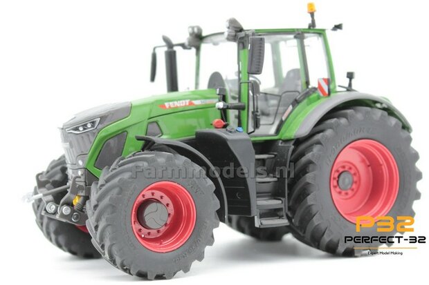 COMBI SET: 2x &Oslash; 51 mm + 2x &Oslash; 68 mm: Fendt 942 Wiking Bandenset BLANK incl. 2x afdekplaat achteras 1:32  PERFECT-32 P28 + P29