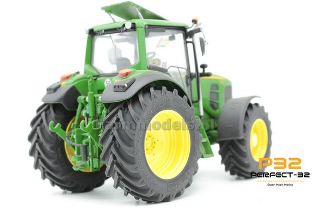 COMBI SET: 2x &Oslash; 48 mm + 2x &Oslash; 60.5 mm: JD 7530 Wiking set GEEL gespoten incl. 2x eindvertraging 1:32  PERFECT-32 P24 + P25