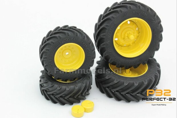 COMBI SET: 2x &Oslash; 48 mm + 2x &Oslash; 60.5 mm: JD 8400 SCHUCO set RESIN BLANK incl. 2x eindvertraging 1:32  PERFECT-32 P24 + P25