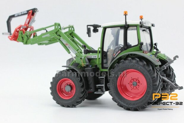COMBI SET: 2x &Oslash; 43.5 mm + 2x &Oslash; 55 mm: FENDT 516  UH set ROOD gespoten incl. 2x eindvertraging 1:32  PERFECT-32 P24 + P25