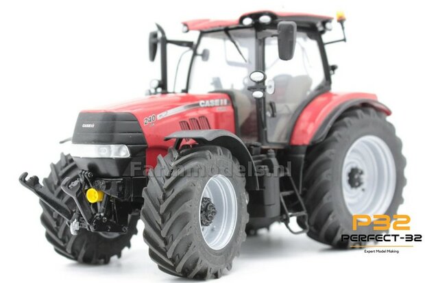 COMBI SET: 2x &Oslash; 48 mm + 2x &Oslash; 60.5 mm: CASE PUMA UH set GRIJS gespoten incl. 2x eindvertraging 1:32  PERFECT-32 P24 + P25