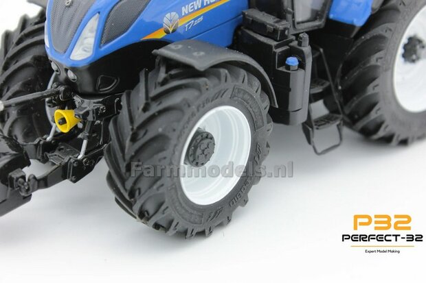 COMBI SET: 2x &Oslash; 48 mm + 2x &Oslash; 60.5 mm: NH T7.225 WIT incl. 4x afdekplaat/eindvertraging 1:32  PERFECT-32 P24 + P25