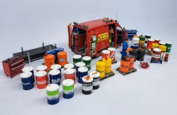 2x ZETOR OLIEDRUMS Pr&eacute;-Cut Decal stickersets 1:32