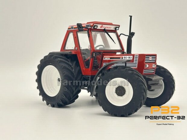 COMBI SET: 2x &Oslash; 43.5 mm + 2x &Oslash; 55 mm: FIAT 110-90 ROS set RESIN BLANK incl. 2x eindvertraging 1:32  PERFECT-32 P24 + P25