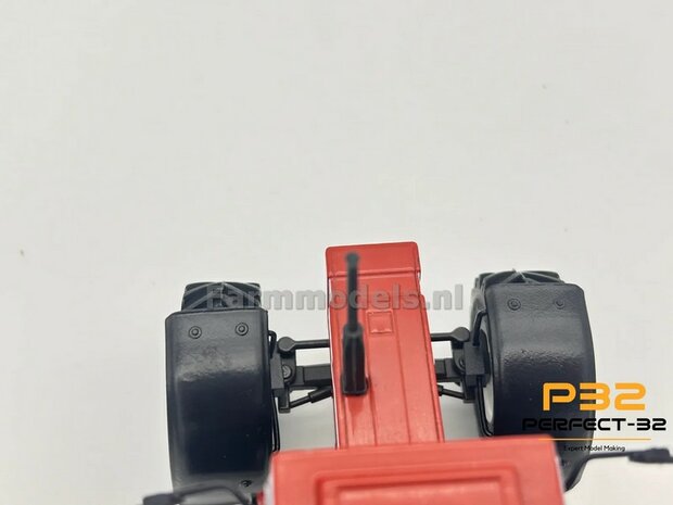 COMBI SET: 2x &Oslash; 43.5 mm + 2x &Oslash; 55 mm: FIAT 110-90 ROS set WIT gespoten incl. 2x afdekplaatjes 1:32  PERFECT-32 P24 + P25