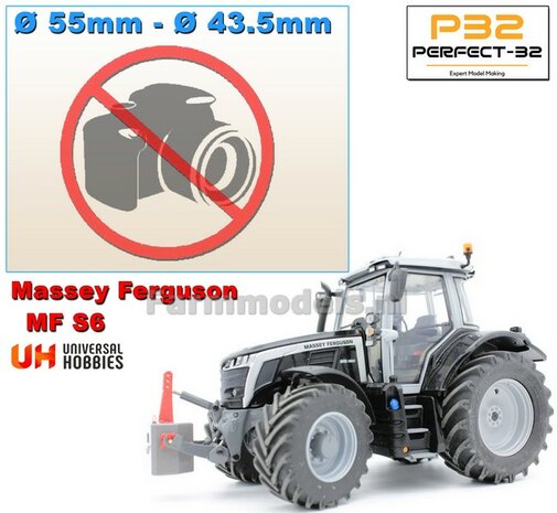 COMBI SET: 2x &Oslash; 43.5 mm + 2x &Oslash; 55 mm: MF 6S UH set RESIN BLANK  1:32  PERFECT-32 P24 + P25