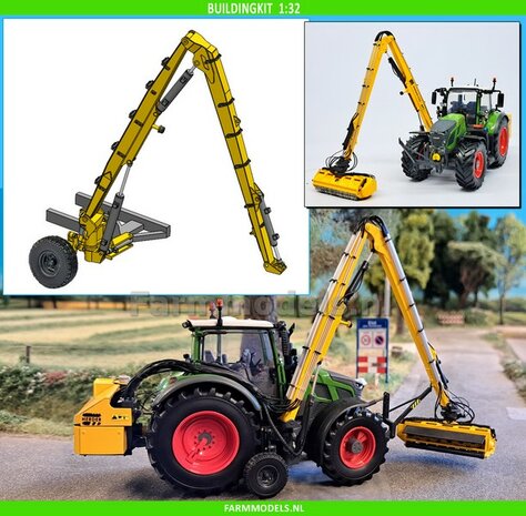 BOUWKIT: HERDER GRENADIER 513LS ARM + FRAME (Universeel plaatsing) Resin, BLANK geleverd incl Pr&eacute;-Cut Decal Stickers 1:32  