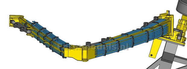 OPTIE KIT t.b.v. HERDER GRENADIER 513LS Maaiarm:  div. Aluminium leidingen, Nikkel voor montage en div. hydrauliek draad 1:32 