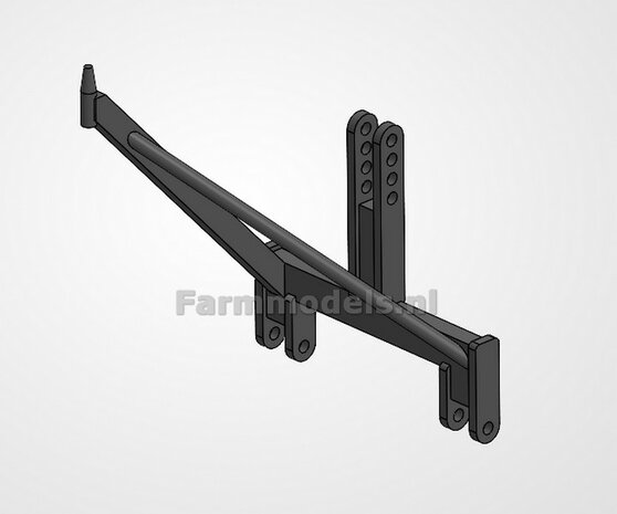 OPTIE KIT t.b.v. HERDER GRENADIER 513LS Maaiarm:  div. Aluminium leidingen, Nikkel voor montage en div. hydrauliek draad 1:32 