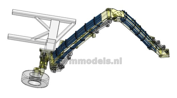 BOUWKIT: HERDER ECOMAAIER KMU Resin, BLANK geleverd incl Pr&eacute;-Cut Decal Stickers, snelwissel en ketting 1:32  