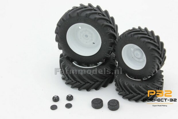 COMBI SET: 2x &Oslash; 43.5 mm + 2x &Oslash; 55 mm: NH T7.225 UH set RESIN BLANK  1:32  PERFECT-32 P24 + P25