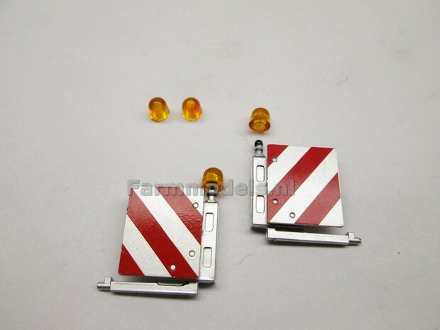 2x LOSSE ZWAAILAMP AFDEKKAP V7 = zonder zwaailamp huis/houder (VERSIE 7) mooi voor o.a. de breedtesteunen van diverse Nooteboom trailers 1:32