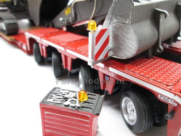 2x LOSSE ZWAAILAMP AFDEKKAP V7 = zonder zwaailamp huis/houder (VERSIE 7) mooi voor o.a. de breedtesteunen van diverse Nooteboom trailers 1:32