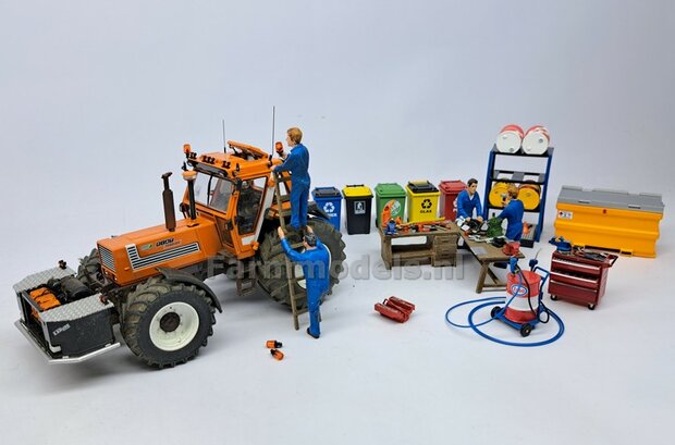 &Oslash; 47,3 mm: FIAT 1580/ 160-90 van ROS: 2x VOORAS Banden met RESIN 8 GAATS-Velgen BLANK geleverd  1:32   Farmmodels Custom Line Series  