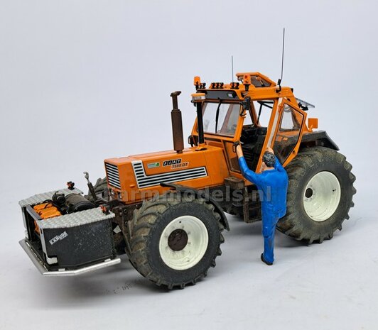 &Oslash; 47,3 mm: FIAT 1580/ 160-90 van ROS: 2x VOORAS Banden met RESIN 8 GAATS-Velgen BLANK geleverd  1:32   Farmmodels Custom Line Series  