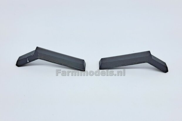 2x ACHTERAS SPATBORDEN 7.7mm breed t.b.v. FIAT 1580/ 160-90 van ROS:    Materiaal RESIN BLANK geleverd  1:32  