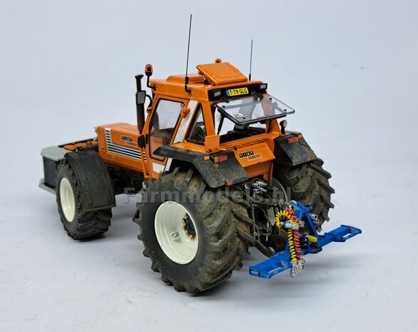 2x ACHTERAS SPATBORDEN 7.7mm breed t.b.v. FIAT 1580/ 160-90 van ROS:    Materiaal Resin ZWART MATT Gespoten geleverd  1:32  