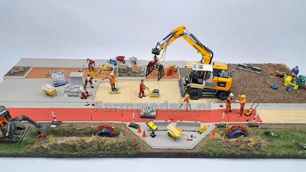 BOUWKIT: JKB SGK STENENKLEM Universeel, beweeg- &amp; uitschuifbaar, ZONDER KOPPELSTUK/ ASROTATOR Mat: Resin ZWART &amp; ROOD gespoten 1:32 