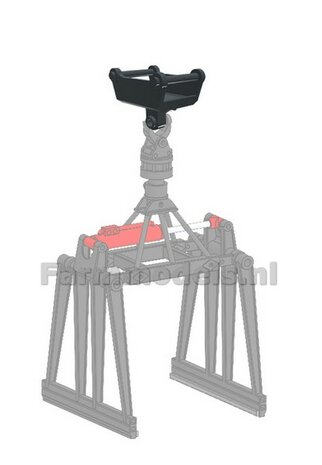 KOPPELSTUK SNELWISSEL aan S6/S60 snelwisselkoppeling geschikt voor Koppellen JKB Stenenklem 3D Geprint Materiaal RESIN  BLANK Geleverd 1:32                      