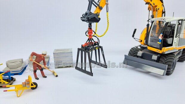 KOPPELSTUK SNELWISSEL aan S6/S60 snelwisselkoppeling geschikt voor Koppellen JKB Stenenklem 3D Geprint Materiaal RESIN  BLANK Geleverd 1:32                      