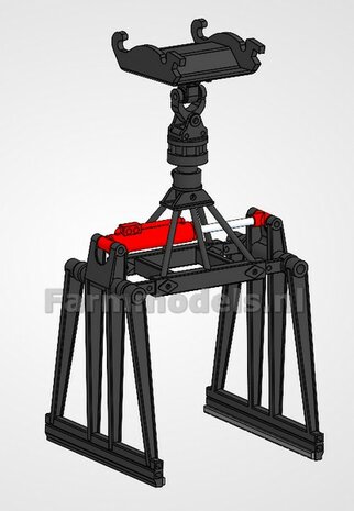 BOUWKIT:  ASROTATOR o.a. voor JKB SGK STENENKLEM Universeel   Materiaal: Resin ROOD gespoten geleverd 1:32 