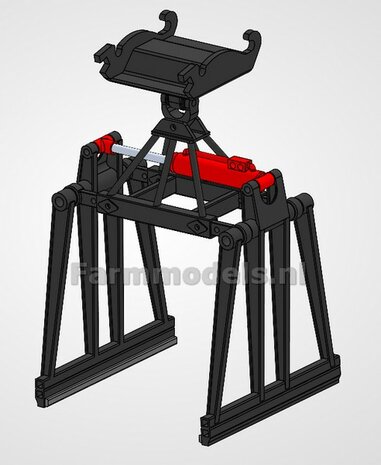 BOUWKIT:  ASROTATOR o.a. voor JKB SGK STENENKLEM Universeel   Materiaal: Resin ROOD gespoten geleverd 1:32 