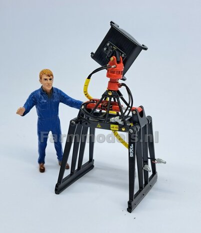 BOUWKIT:  ASROTATOR o.a. voor JKB SGK STENENKLEM Universeel   Materiaal: Resin ZWART gespoten geleverd 1:32 