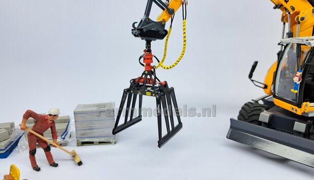 KOPPELSTUK SNELWISSEL aan CW30 snelwisselkoppeling geschikt voor Koppellen JKB Stenenklem 3D Geprint Materiaal RESIN  BLANK Geleverd 1:32                      