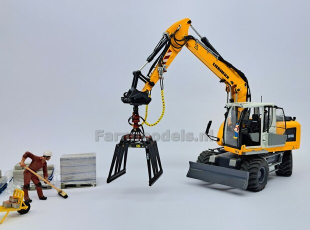 KOPPELSTUK SNELWISSEL aan CW30 snelwisselkoppeling geschikt voor Koppellen JKB Stenenklem 3D Geprint Materiaal RESIN  BLANK Geleverd 1:32                      