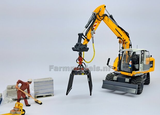 KOPPELSTUK SNELWISSEL aan CW30 snelwisselkoppeling geschikt voor Koppellen JKB Stenenklem 3D Geprint Materiaal RESIN  BLANK Geleverd 1:32                      