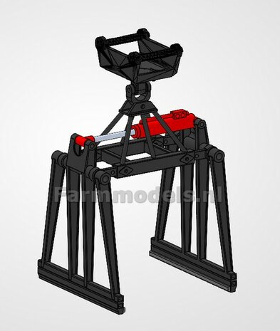 BOUWKIT:  ASROTATOR o.a. voor JKB SGK STENENKLEM Universeel te gebruiken   Materiaal: Resin ROOD gespoten geleverd 1:32 