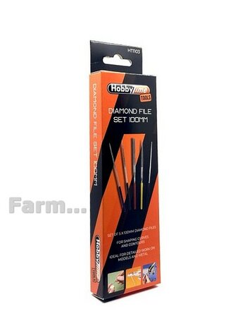 Diamand vijlen set 5 stuks 5x100mm Hobbytime Tools HT1103