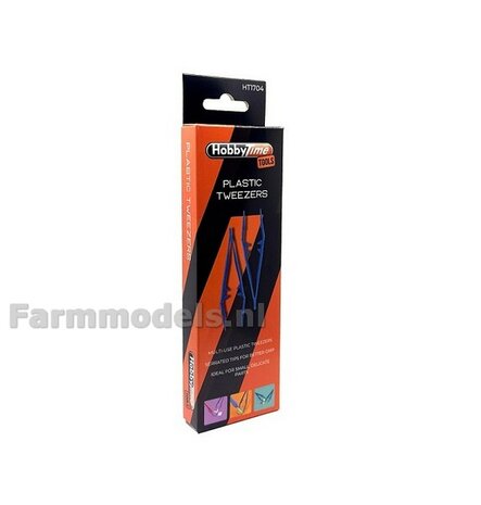 2x Kunstof pincet Hobbytime Tools HT1704