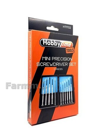 Mini-precisieschroevendraaierset 11 delig Hobbytime Tools HT1702