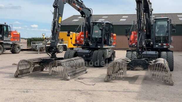 BOUWKIT: PLADDET BIETENGRIJPER, beweeg- &amp; draaifbaar, geleverd ZONDER KOPPELSTUK   Materiaal: RESIN BLANK geleverd 1:32 