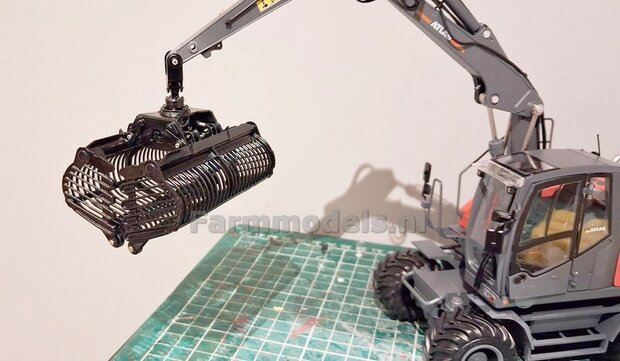 BOUWKIT: PLADDET BIETENGRIJPER, beweeg- &amp; draaifbaar, geleverd ZONDER KOPPELSTUK   Mat: RESIN BLANK geleverd 1:32 