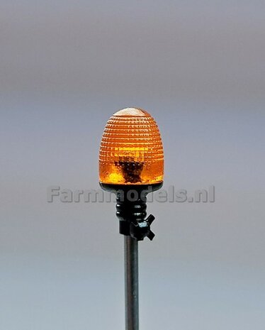 10x ZWAAILAMPEN V9  = 10x Zwaailamphuis/houder + 10x afdekkap VERSIE 9, geschikt voor montage op &Oslash; 1mm steun 1:32  APRIL LEVERBAAR/ AVAILABLE