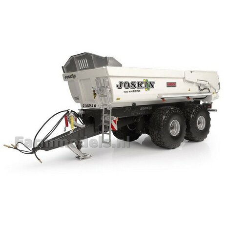 WHITE VERSION Joskin Trans-KTP 22/50 LIM. ED. 1000st. Tandem-as kipper 1:32 UH6814    