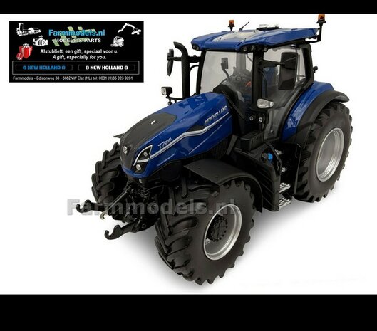 New Holland T7.210 Dynamic blue 2026 + FREE GIFT VOORRUIT STICKER SET 1:32 UNIVERSAL HOBBIES   6810       