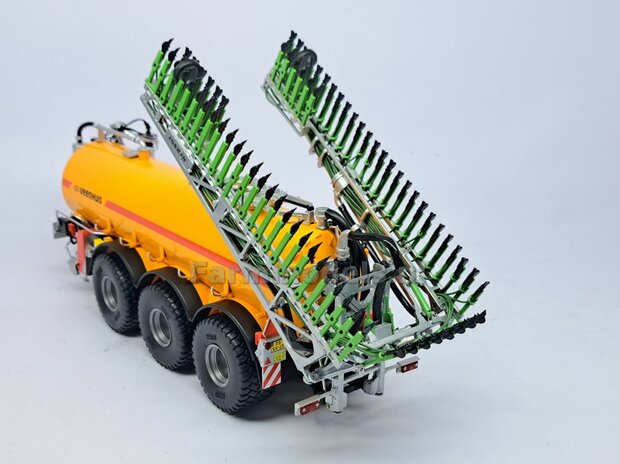 BOUWKIT: KOPPELBOK Resin ALUMINIUM Gespoten + 2x CILINDER + 6x Montage nagels  t.b.v. koppelen Joskin Pendislide met VEENHUIS Mesttank UH 1:32