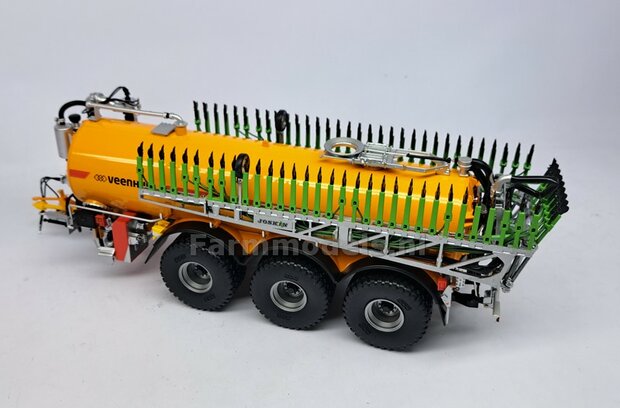 BOUWKIT: KOPPELBOK Resin ALUMINIUM Gespoten + 2x CILINDER + 6x Montage nagels  t.b.v. koppelen Joskin Pendislide met VEENHUIS Mesttank UH 1:32