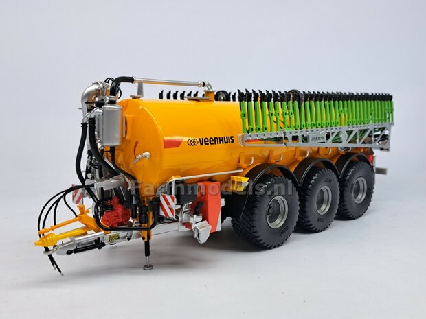 BOUWKIT: KOPPELBOK Resin ALUMINIUM Gespoten + 2x CILINDER + 6x Montage nagels  t.b.v. koppelen Joskin Pendislide met VEENHUIS Mesttank UH 1:32