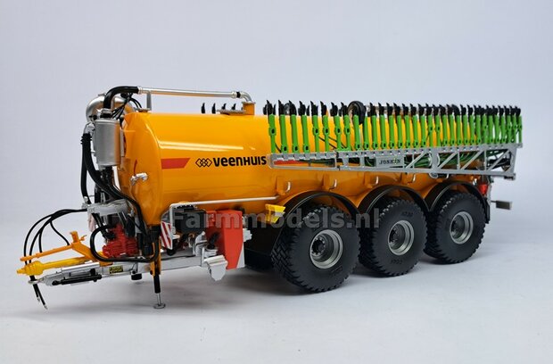 BOUWKIT: KOPPELBOK Resin ALUMINIUM Gespoten + 2x CILINDER + 6x Montage nagels  t.b.v. koppelen Joskin Pendislide met VEENHUIS Mesttank UH 1:32