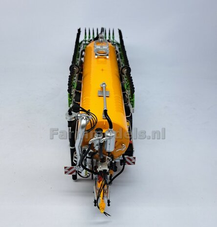 BOUWKIT: KOPPELBOK Resin ALUMINIUM Gespoten + 2x CILINDER + 6x Montage nagels  t.b.v. koppelen Joskin Pendislide met VEENHUIS Mesttank UH 1:32