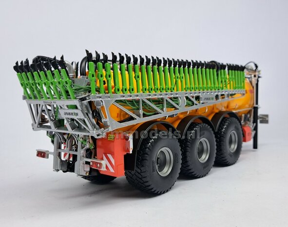 BOUWKIT: KOPPELBOK Resin ALUMINIUM Gespoten + 2x CILINDER + 6x Montage nagels  t.b.v. koppelen Joskin Pendislide met VEENHUIS Mesttank UH 1:32