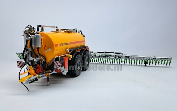 BOUWKIT: KOPPELBOK Resin ALUMINIUM Gespoten + 2x CILINDER + 6x Montage nagels  t.b.v. koppelen Joskin Pendislide met VEENHUIS Mesttank UH 1:32