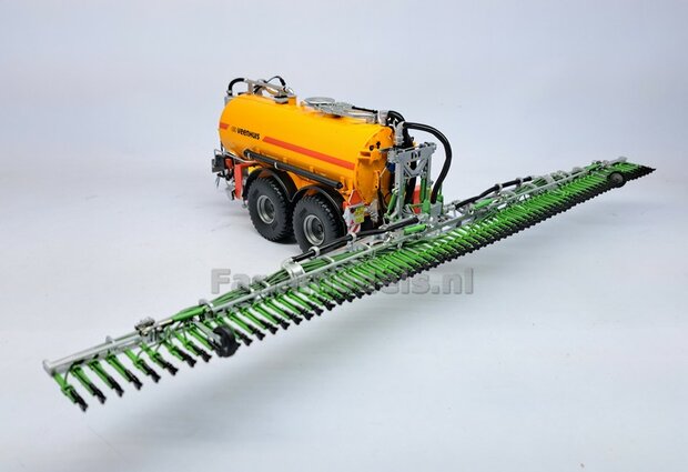 BOUWKIT: KOPPELBOK Resin ALUMINIUM Gespoten + 2x CILINDER + 6x Montage nagels  t.b.v. koppelen Joskin Pendislide met VEENHUIS Mesttank UH 1:32