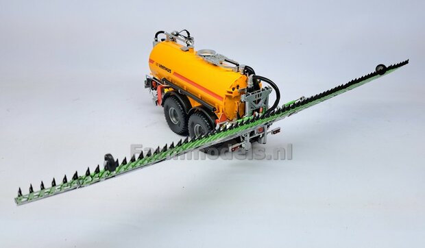 BOUWKIT: KOPPELBOK Resin ALUMINIUM Gespoten + 2x CILINDER + 6x Montage nagels  t.b.v. koppelen Joskin Pendislide met VEENHUIS Mesttank UH 1:32